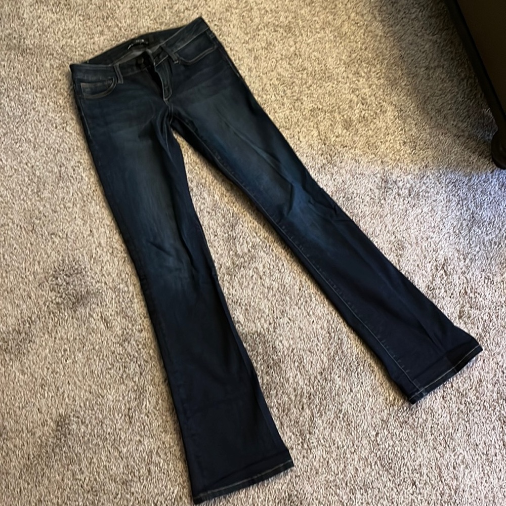 Joe’s Jeans, worn only a few times, size 26, mid rise bootcut, dark wash